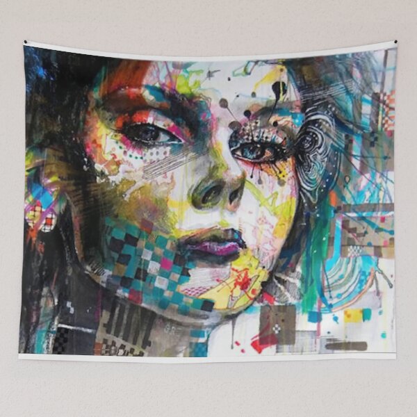 Item preview, color abstract portrait designed and sold by PavelTop.