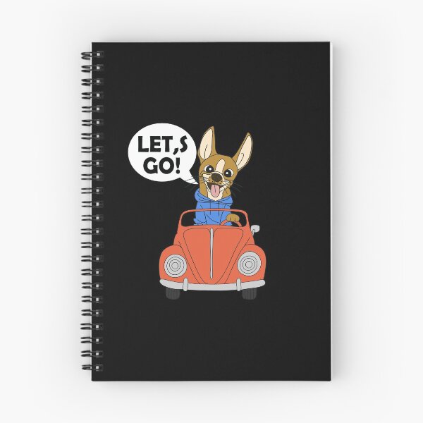 Item preview, cute dog driving a car, lets go  designed and sold by lady-fiona.