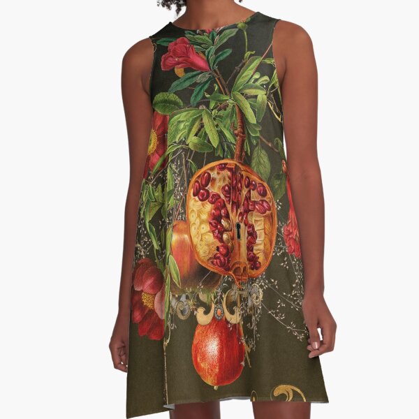 Pomegranate  A-Line Dress