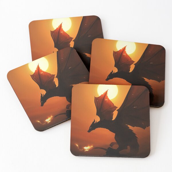 Item preview, Fire Dragon, golden sunset designed and sold by mesrileart.