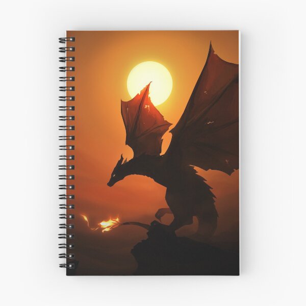 Item preview, Dragón de fuego del anochecer designed and sold by mesrileart.