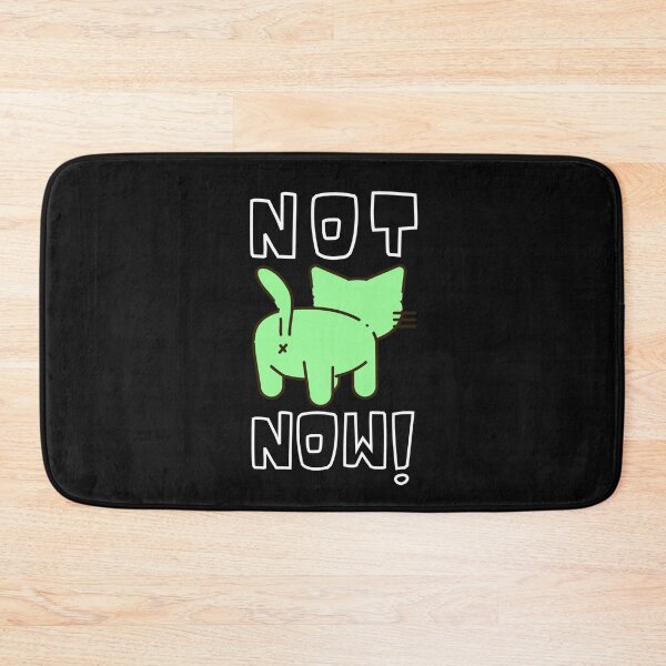 Item preview, Not Now! Do Not Bother Me! Sassy Bad Cat Attitude Cute Kitty White/ Mint Design designed and sold by LGbubble.