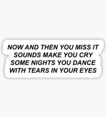 Self Control Lyrics Sticker