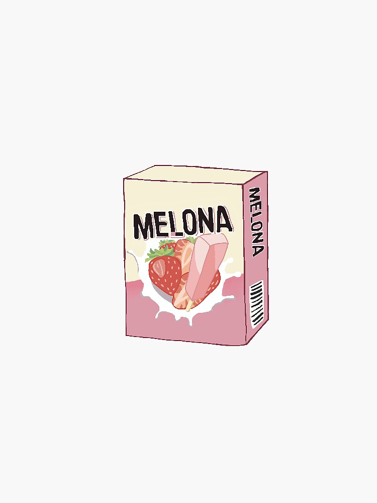 "strawberry melona box" Sticker for Sale by melonadraws Redbubble