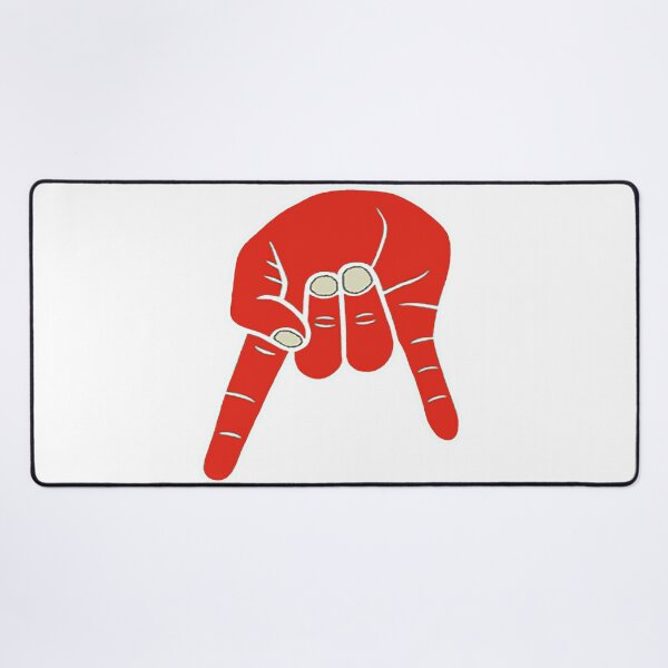 Item preview, Horns Down- Red/White - Large designed and sold by CFB-Art.