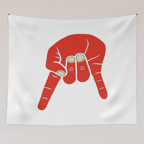 Item preview, Horns Down- Red/White - Large designed and sold by CFB-Art.