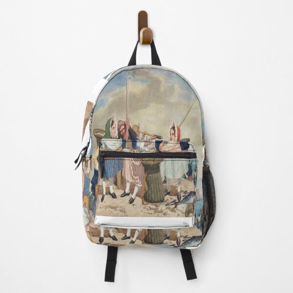 Item preview, Richard Dadd Fish Market by the Sea Beach Sheet designed and sold by Vitage-Art45.