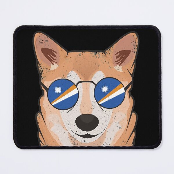 Item preview, Vintage Patriotic Shiba Inu Marshallese Flag designed and sold by feether-store.