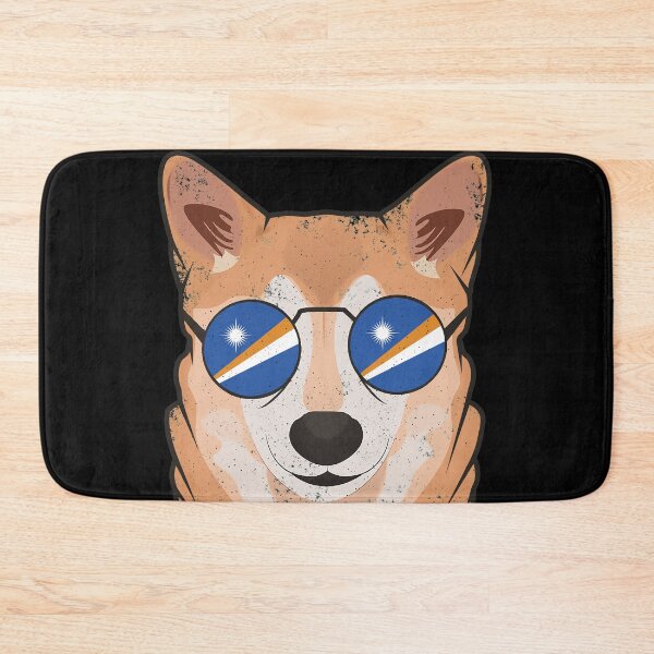 Item preview, Vintage Patriotic Shiba Inu Marshallese Flag designed and sold by feether-store.