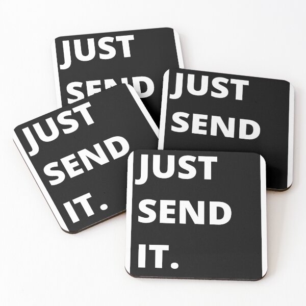 Item preview, JUST SEND IT black and white designed and sold by jassine11.