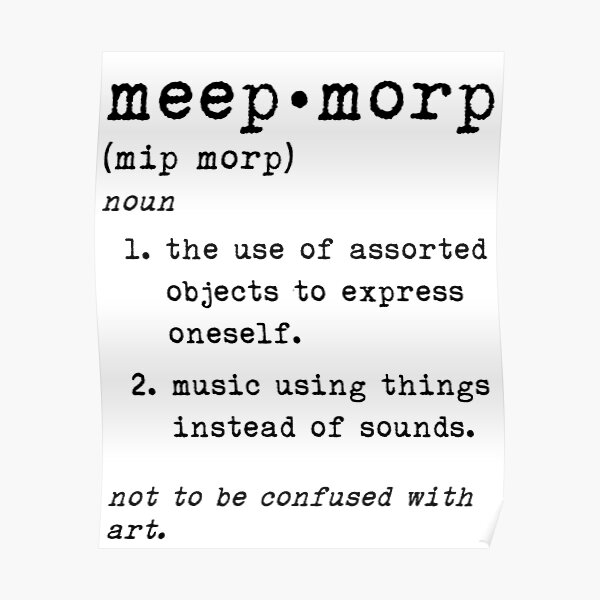Meep Posters Redbubble - meep morp code 4 roblox