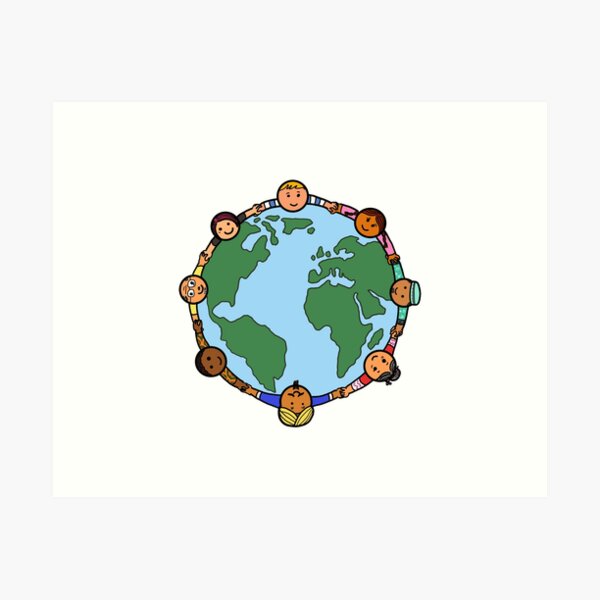 Save Planet Globe Environment Protection Art Print