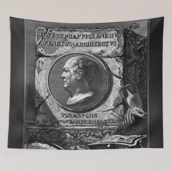 Item preview, Portrait Engraving Of Giovanni Battista Piranesi by Francesco Piranesi Classical Xzendor7 Old Masters Reproductions designed and sold by Xzendor7 Digital Art Creations.