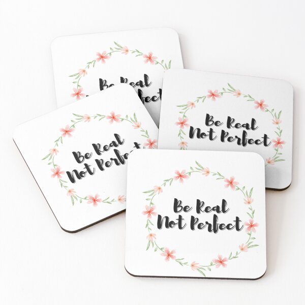 Item preview, Be Real Not Perfect - Inspirational Quotes -  Positive T Shirt -Body Positive  designed and sold by Alexa5454.