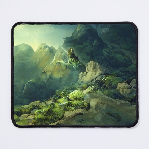 Rocky Mossland Landscape Mouse Pad
