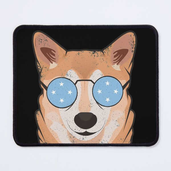 Item preview, Vintage Patriotic Shiba Inu Micronesian Flag designed and sold by feether-store.