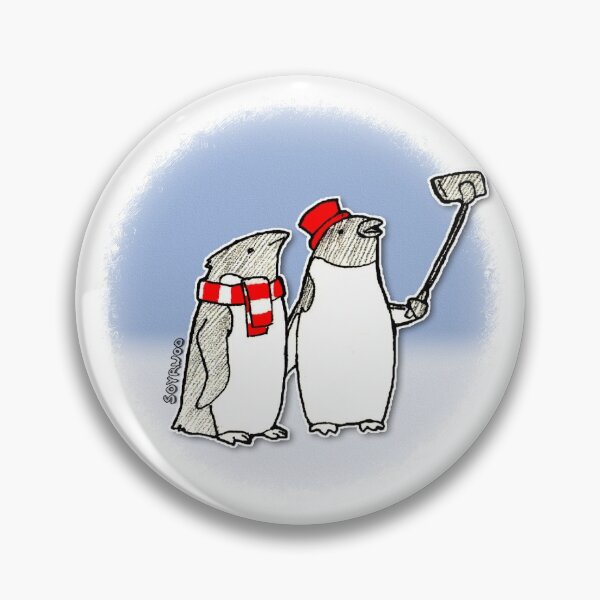 Item preview, Adelie Penguin Holiday Selfie designed and sold by soyrwoo.