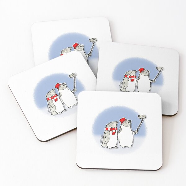 Item preview, Adelie Penguin Holiday Selfie designed and sold by soyrwoo.