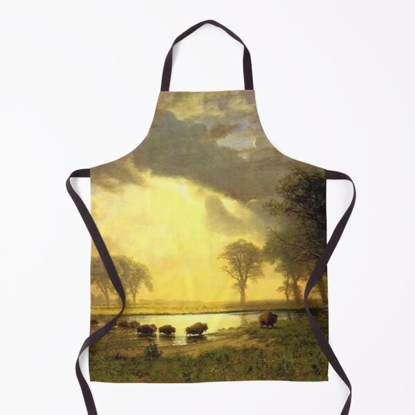 Item preview, Golden Serenity: A Herd of Grazing Buffaloes in a Tranquil Landscape designed and sold by SweetMySpot.