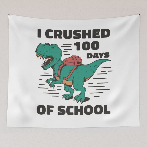Item preview, I Crushed 100 Days Of School for Boys Dinosaur designed and sold by solimangomaa.