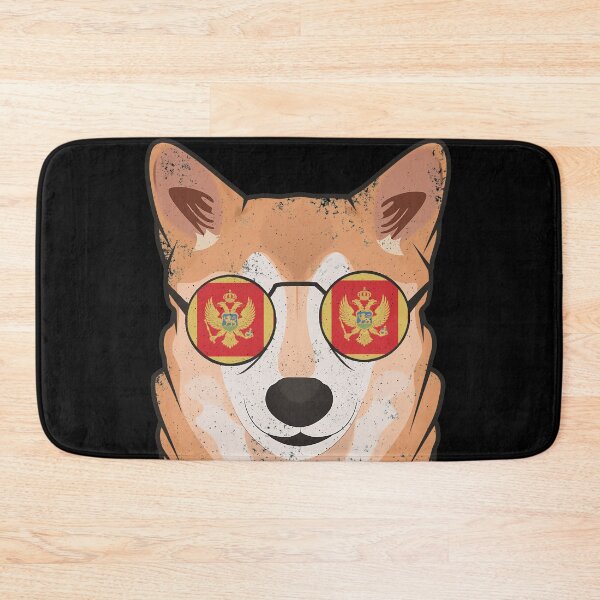 Item preview, Vintage Patriotic Shiba Inu Montenegrin Flag designed and sold by feether-store.