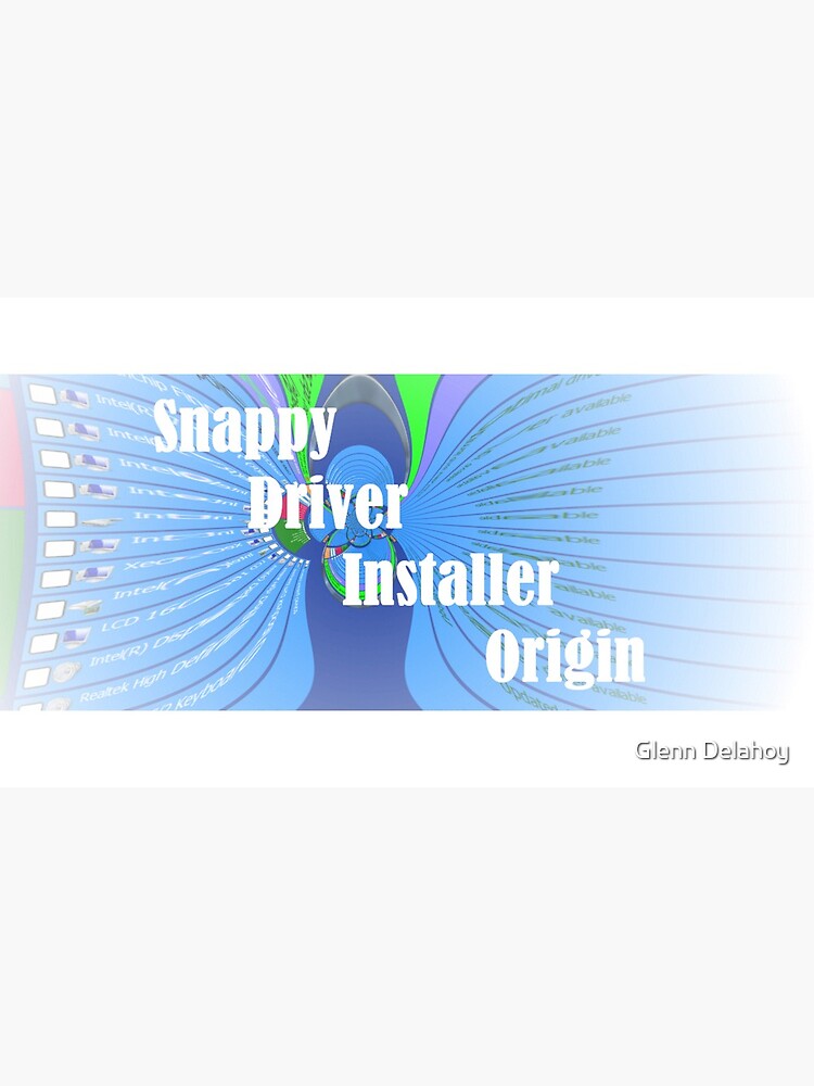 Artwork view, Snappy Driver Installer Origin designed and sold by Glenn Delahoy