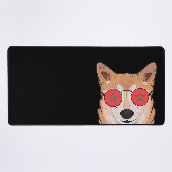 Item preview, Vintage Patriotic Shiba Inu Moroccan Flag designed and sold by feether-store.