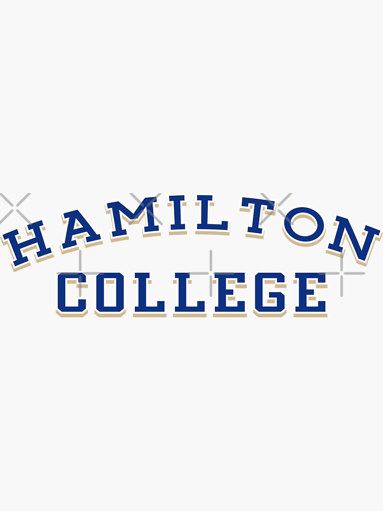 "Hamilton College" Sticker for Sale by MiloAndOtis Redbubble