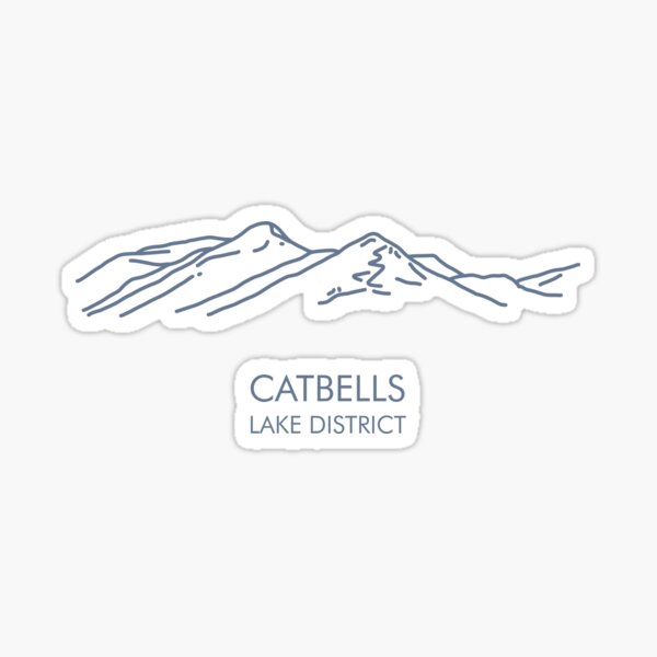 Catbells, Lake District Sticker