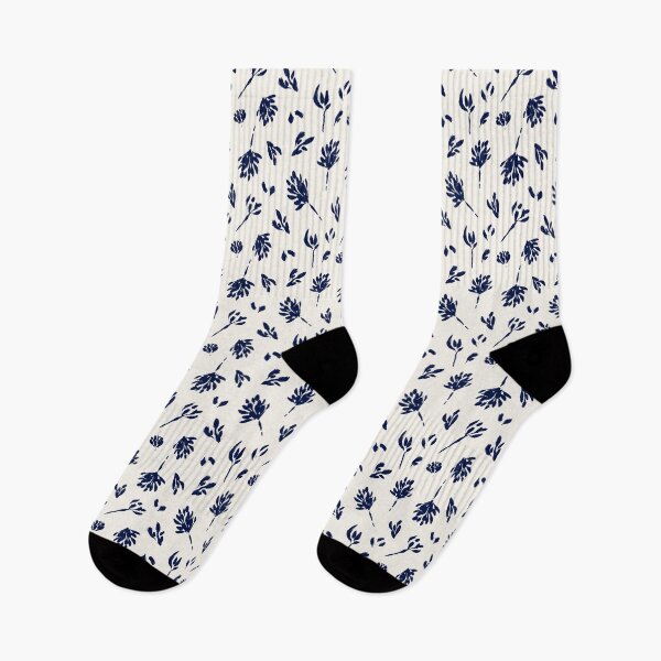 Artikelvorschau, Blumen weiß und indigo blau entworfen und verkauft von aliceandida.