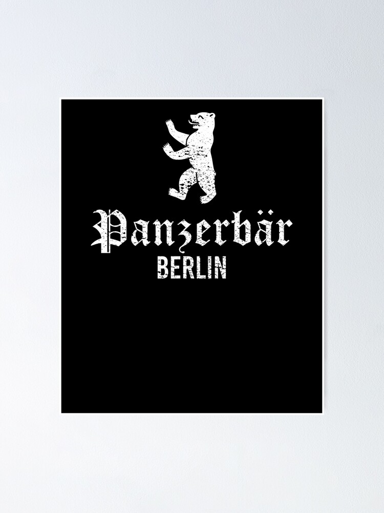"Panzerbär Berlin Germany" Poster for Sale by GCFULLA | Redbubble