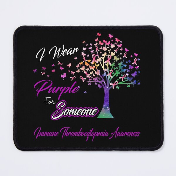 Item preview, Ribbon Tree I Wear Purple For Someone Immune Thrombocytopenia Awareness designed and sold by Tadmab.