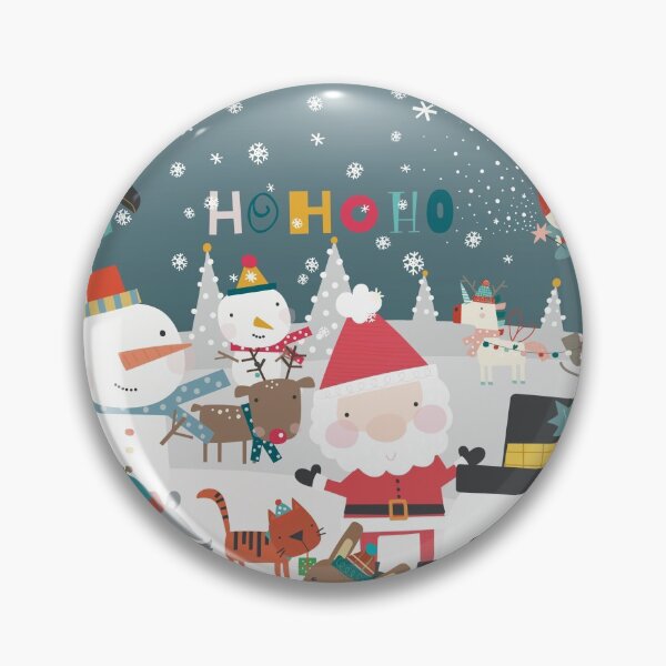 Item preview, Fun greeting card with Santa and friends having a Christmas party outside designed and sold by marina63.