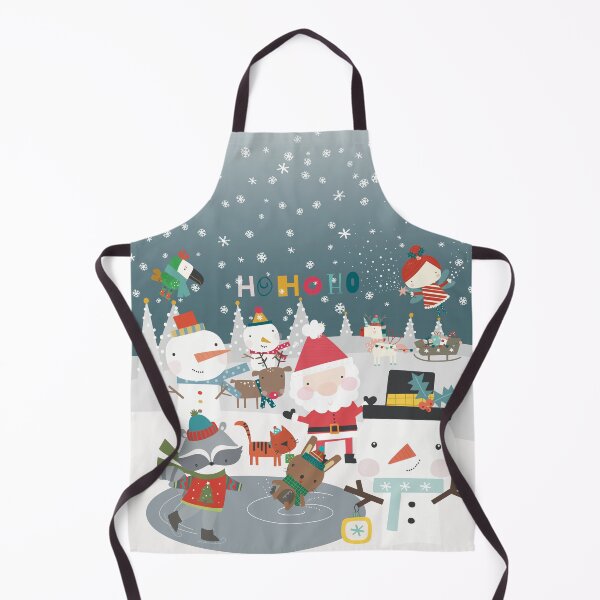 Item preview, Fun greeting card with Santa and friends having a Christmas party outside designed and sold by marina63.