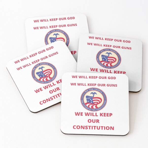 Item preview, WE WILL KEEP OUR GOD, GUNS AND CONSTITUTION designed and sold by forgodandcountr.