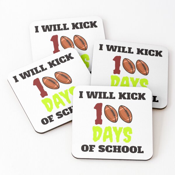Item preview, I Will Kick 100 Days Of School- Football Ruby  designed and sold by universegrace.