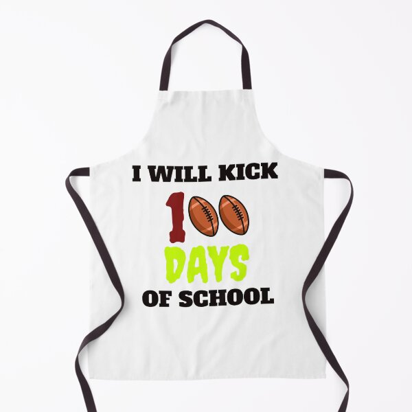 Item preview, I Will Kick 100 Days Of School- Football Ruby designed and sold by universegrace.