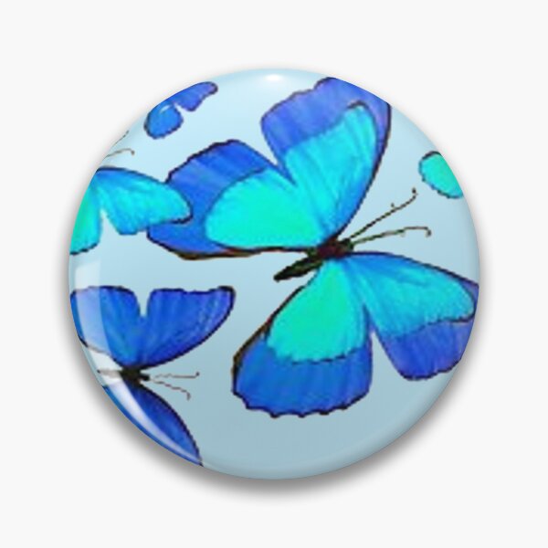 Item preview,  BLUE ON BLUE BUTTERFLY PATTERNS ART   designed and sold by sharlesart.