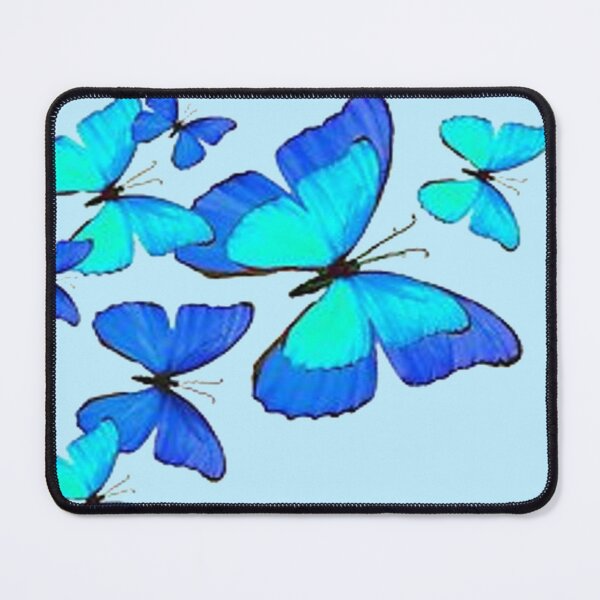 Item preview, BLUE ON BLUE BUTTERFLY PATTERNS ART designed and sold by sharlesart.