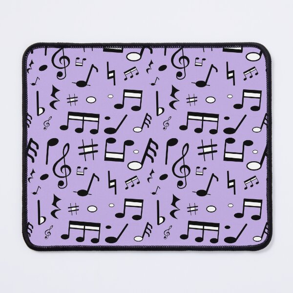 Item preview, Music Symbols Design against a Lavender Background designed and sold by ThisNThatImages.