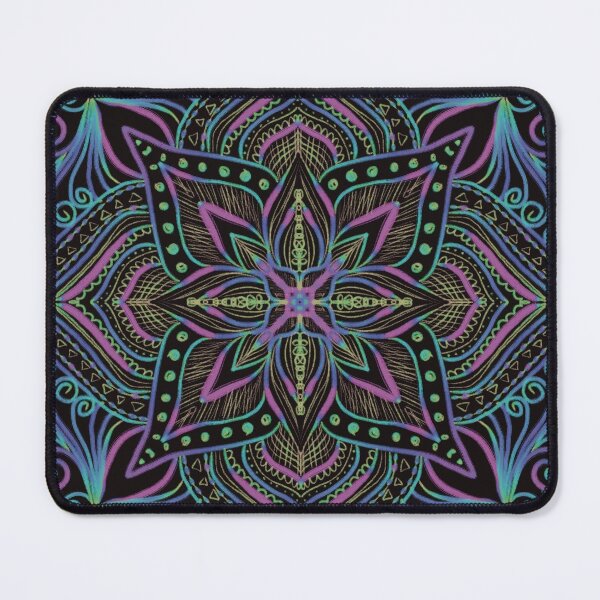 Item preview, Mandala rainbow pattern in cool colors designed and sold by nadihdesigner.