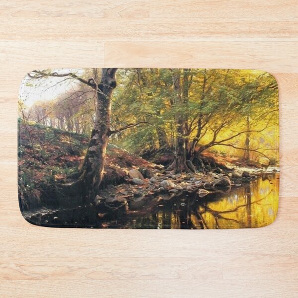 Item preview, Tranquil Forest Stream and Wooden Bridge designed and sold by SweetMySpot.