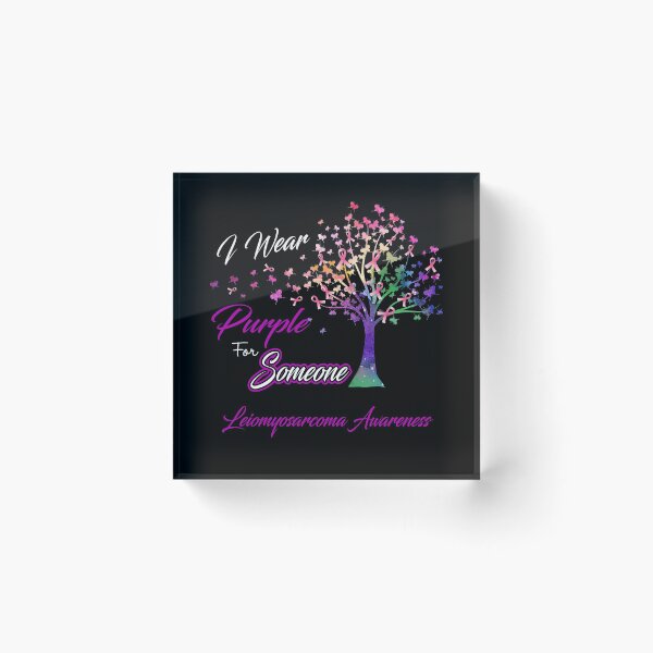 Item preview, Ribbon Tree I Wear Purple For Someone Leiomyosarcoma Awareness designed and sold by Tadmab.
