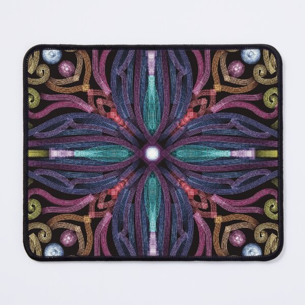 Item preview, Mandala rainbow glitter pattern in cool colors designed and sold by nadihdesigner.