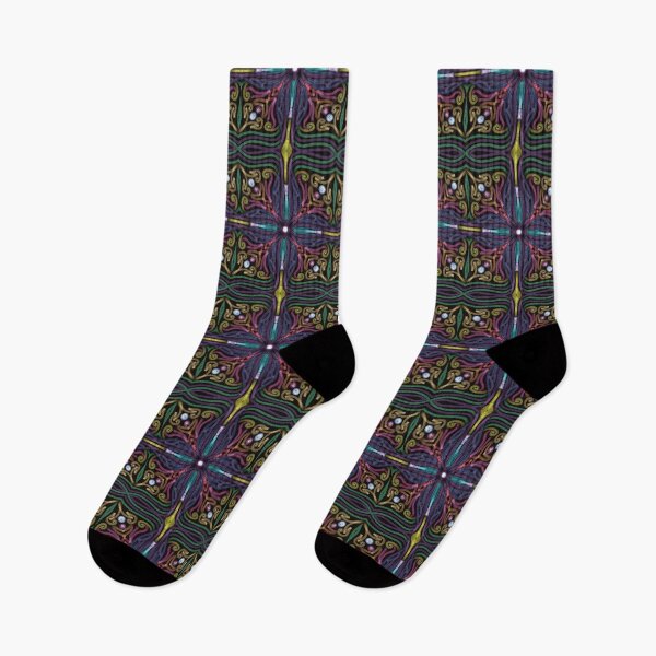 Item preview, Mandala rainbow glitter pattern in cool colors designed and sold by nadihdesigner.
