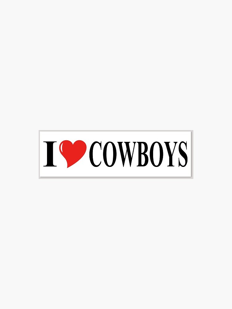 Dallas Cowboys Heart Vinyl Car Decal Sticker