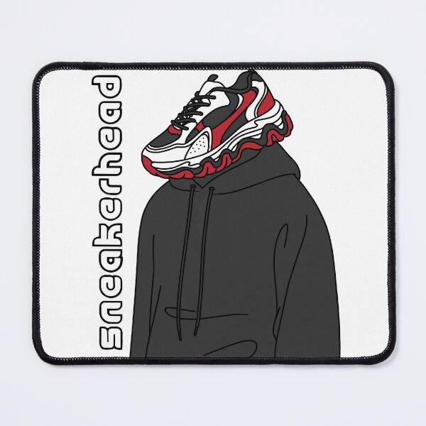 Aperçu de l'œuvre Sneakerhead Noir et Rouge créée et vendue par MadeByBeata.
