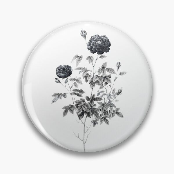 Item preview, Alt Grey -  Burgundy Cabbage Rose  designed and sold by DaphneKstudio .