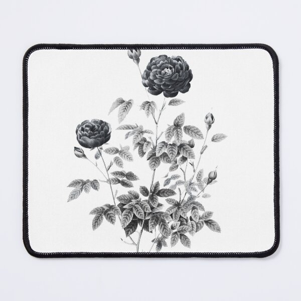 Item preview, Alt Grey -  Burgundy Cabbage Rose  designed and sold by DaphneKstudio .