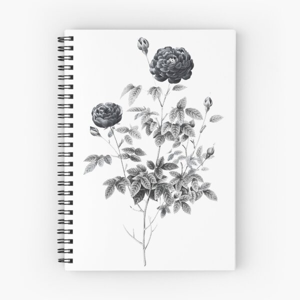 Item preview, Alt Grey -  Burgundy Cabbage Rose  designed and sold by DaphneKstudio .